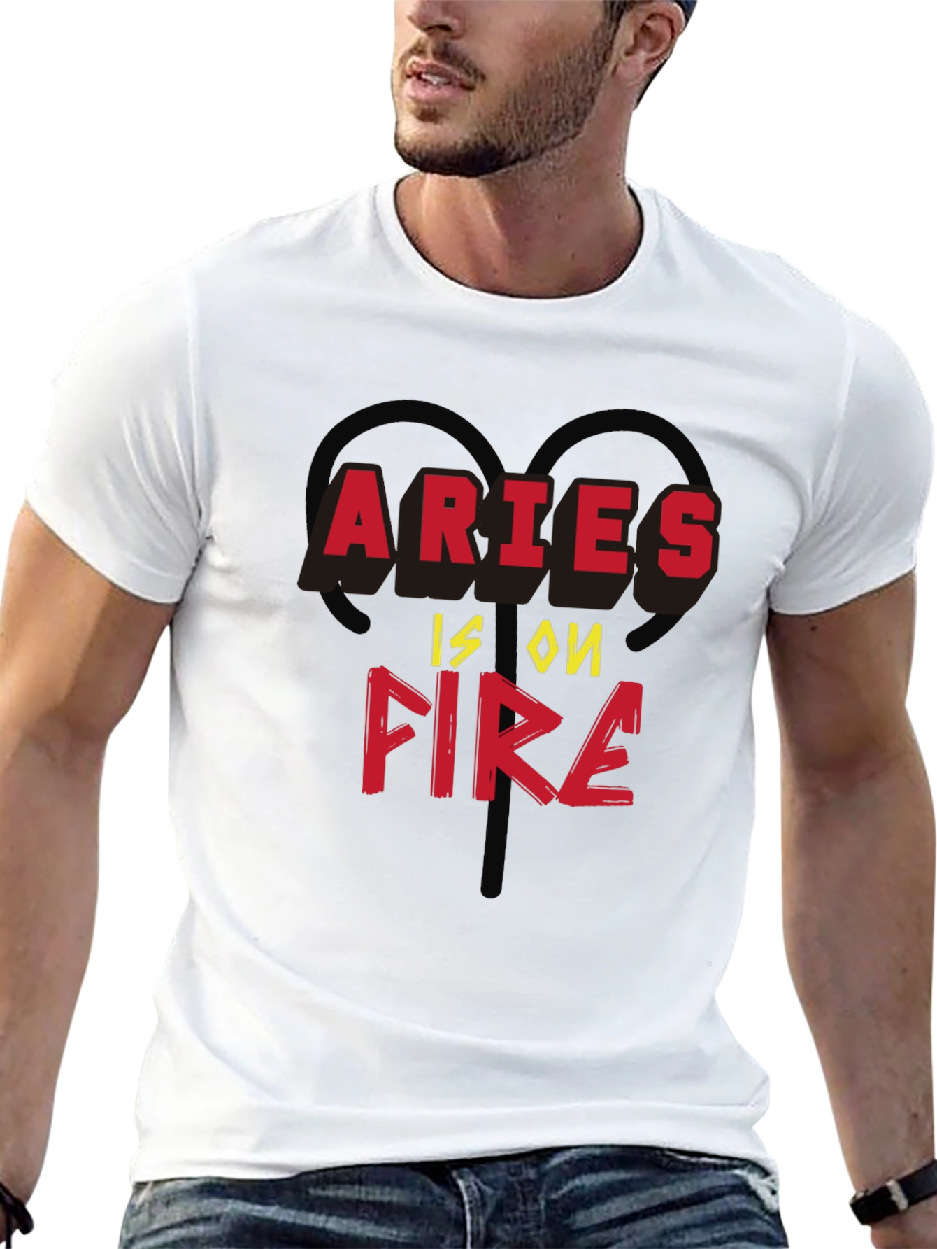 Aries Is On Fire Zodiac T-Shirt