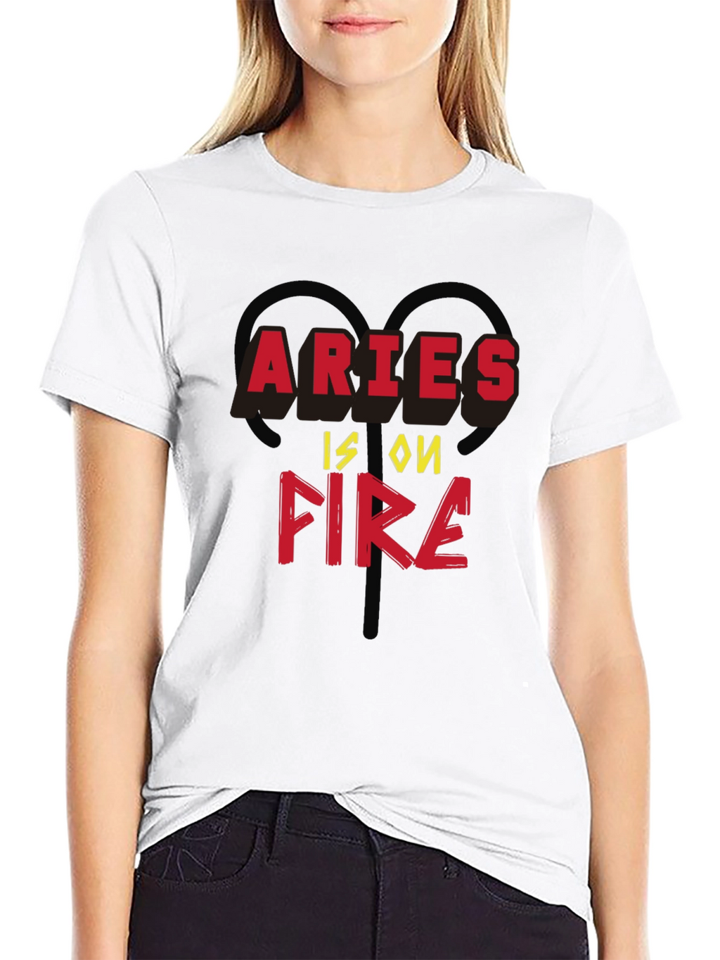 Aries Is On Fire Zodiac T-Shirt