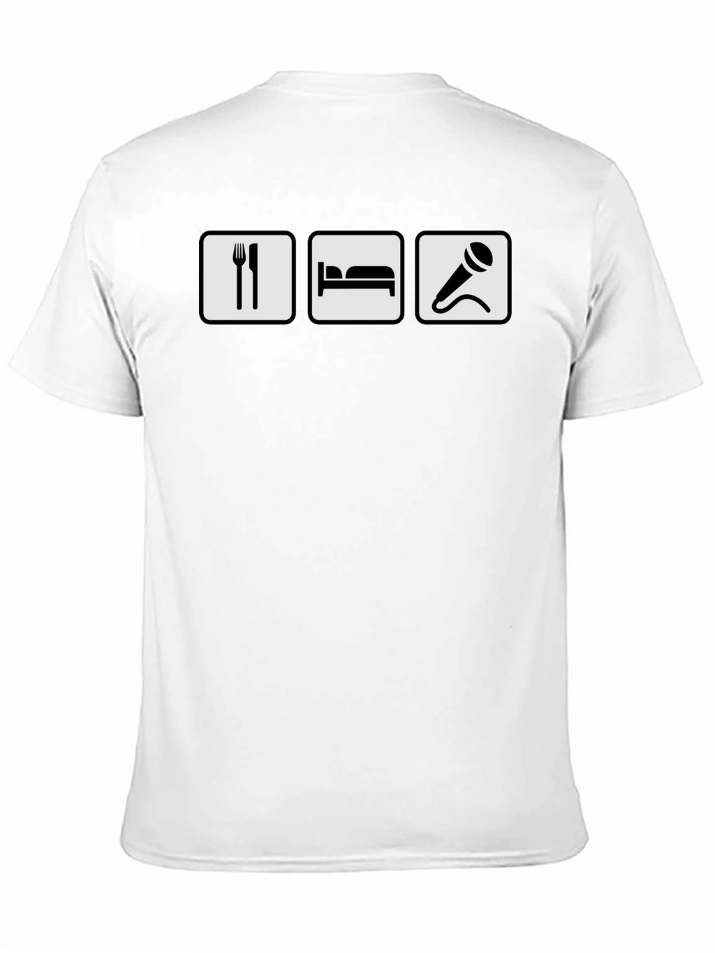 Eat Sleep Sing T-Shirt - Black