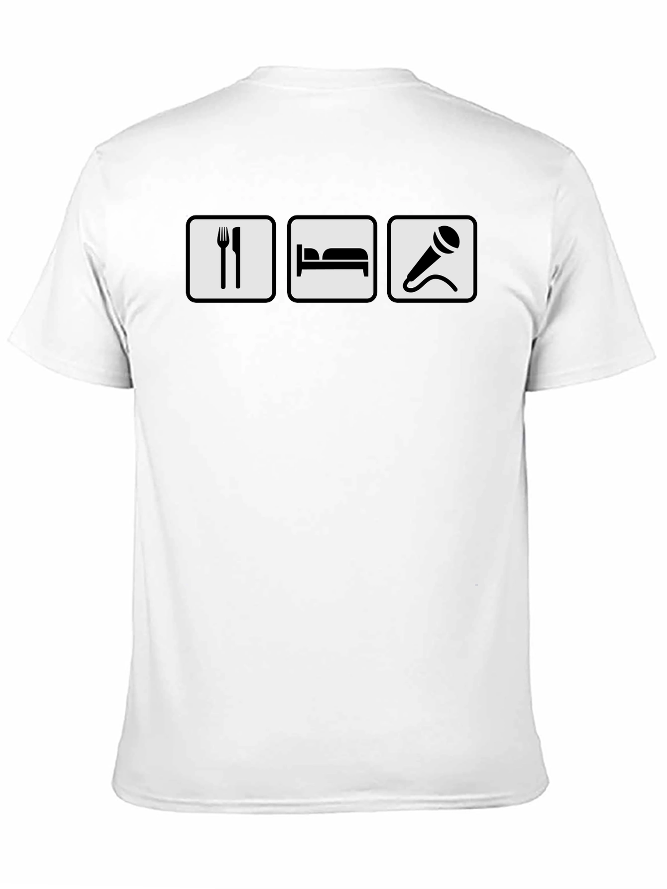 Eat Sleep Sing T-Shirt - Black
