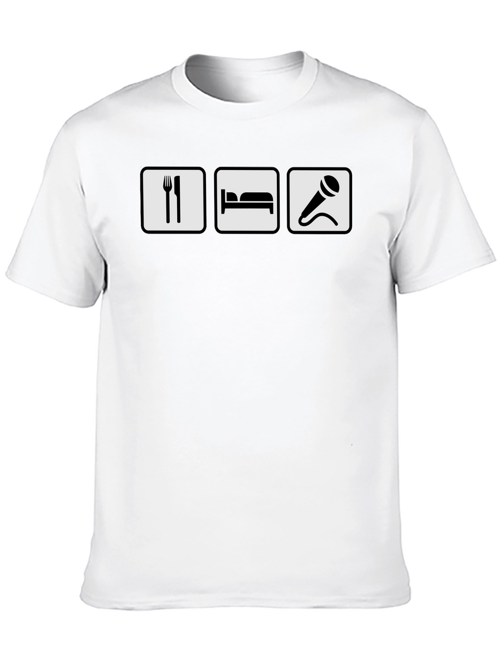 Eat Sleep Sing T-Shirt - Black