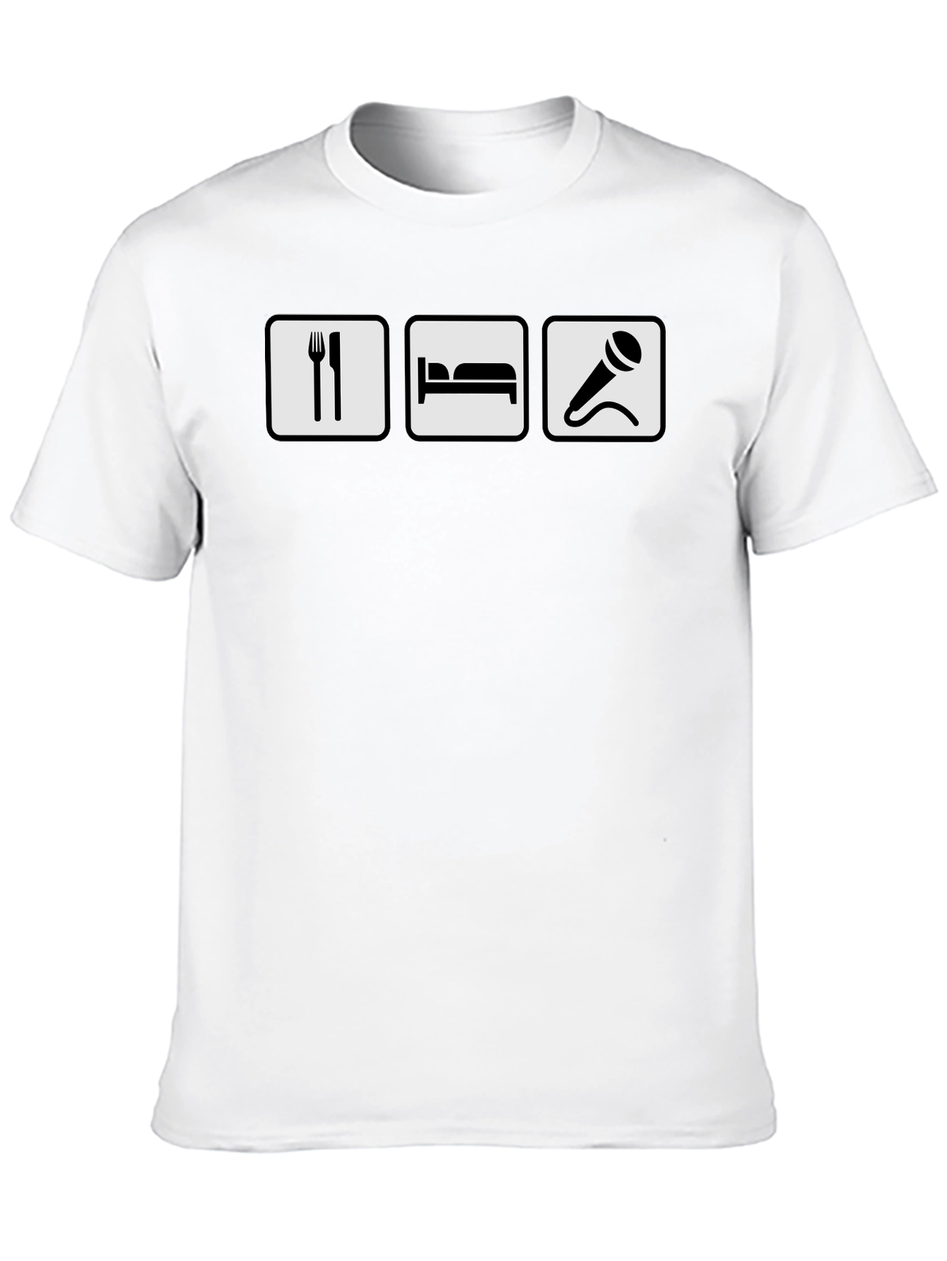 Eat Sleep Sing T-Shirt - Black