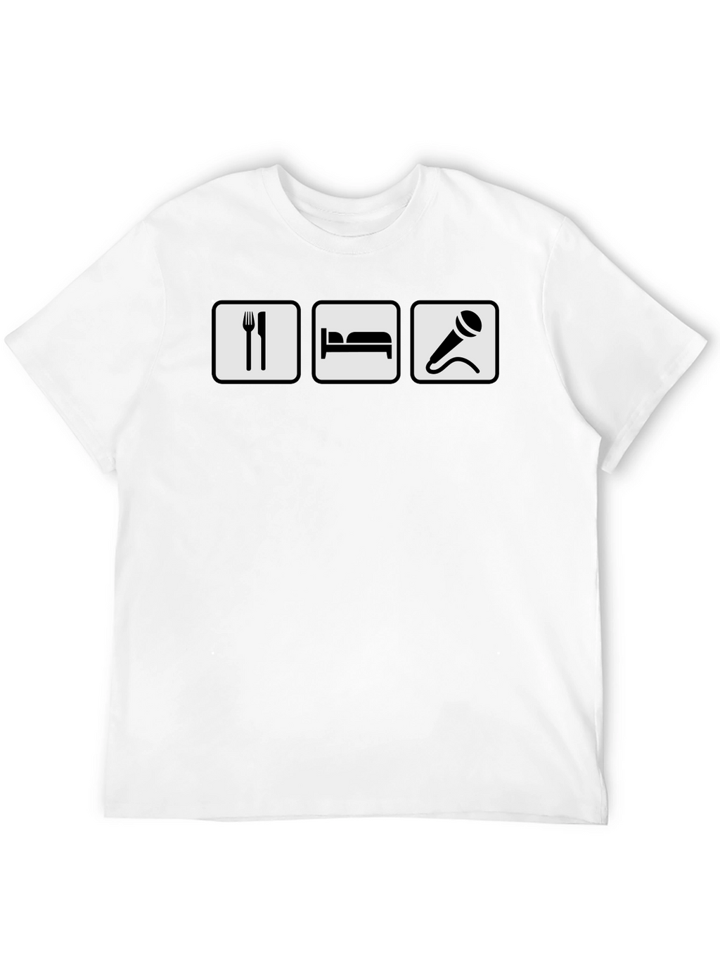 Eat Sleep Sing T-Shirt - Black