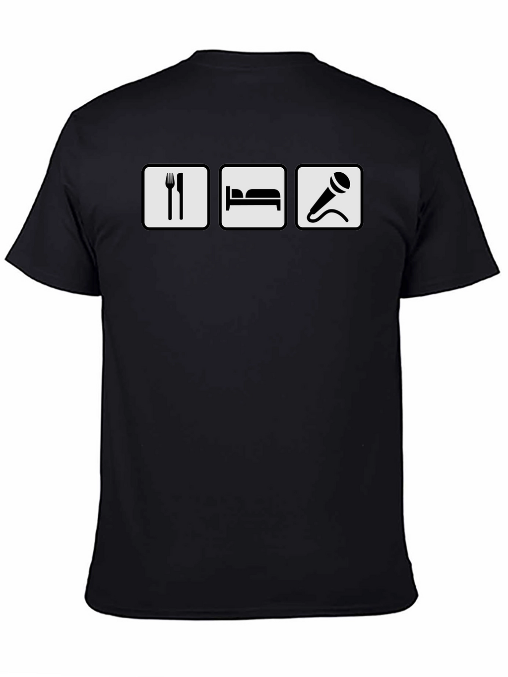 Eat Sleep Sing T-Shirt - Black