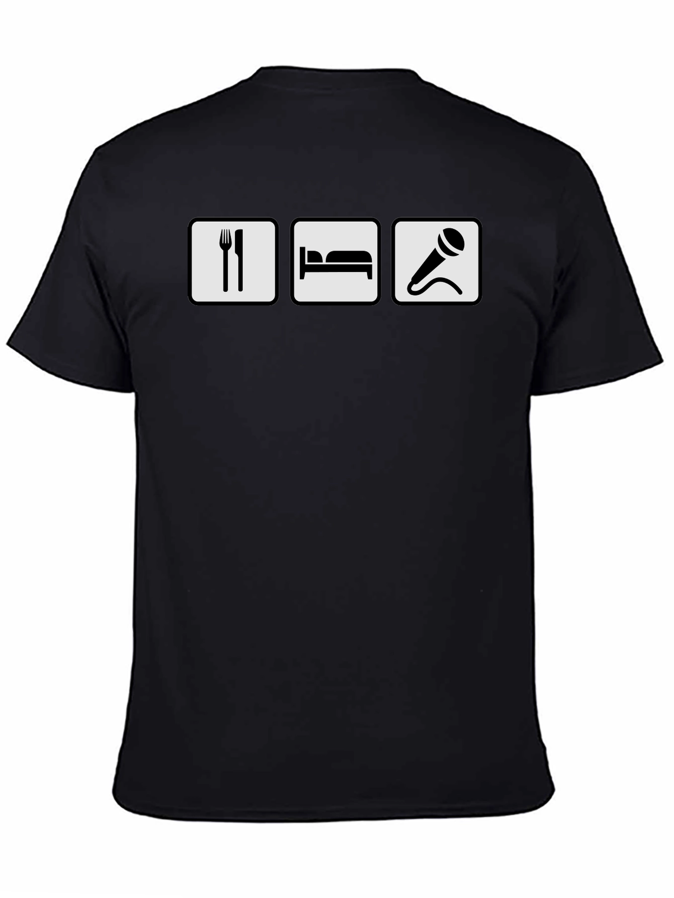 Eat Sleep Sing T-Shirt - Black