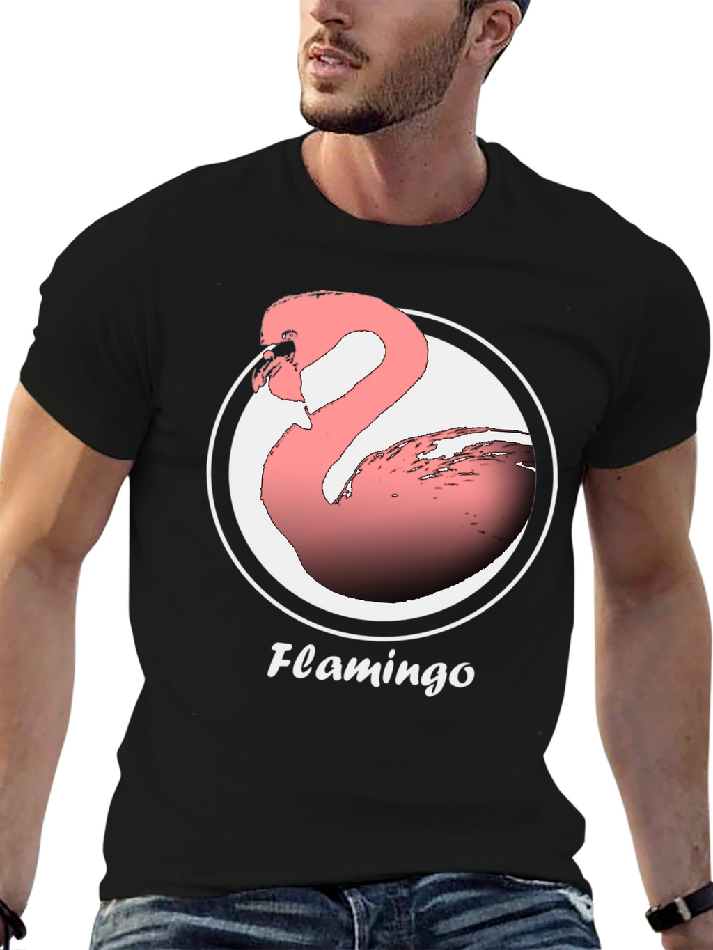 Flamingo Graphic Tee -  Modern Comfortable Fit