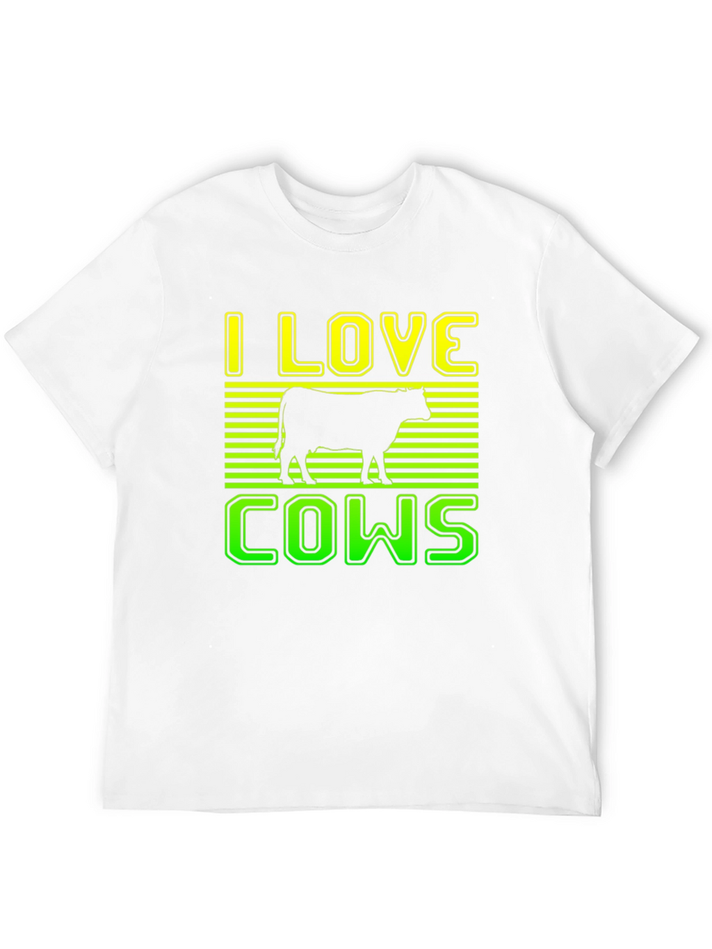 I Love Cows Graphic T-Shirt - Black