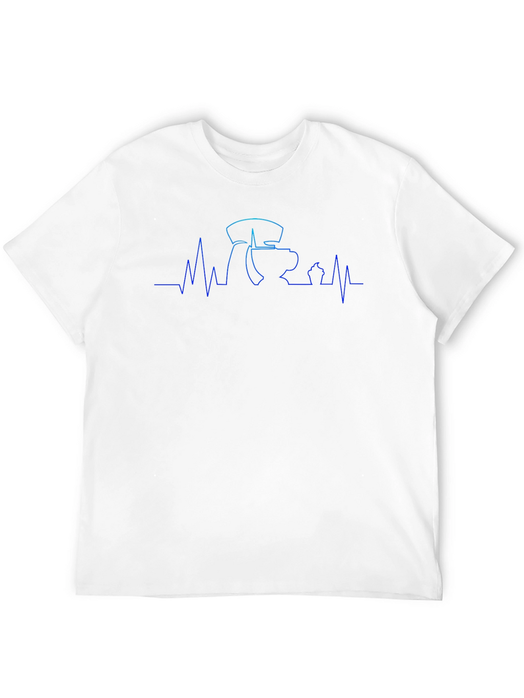 Coffee ECG T-Shirt - Caffeine Heartbeat Tee