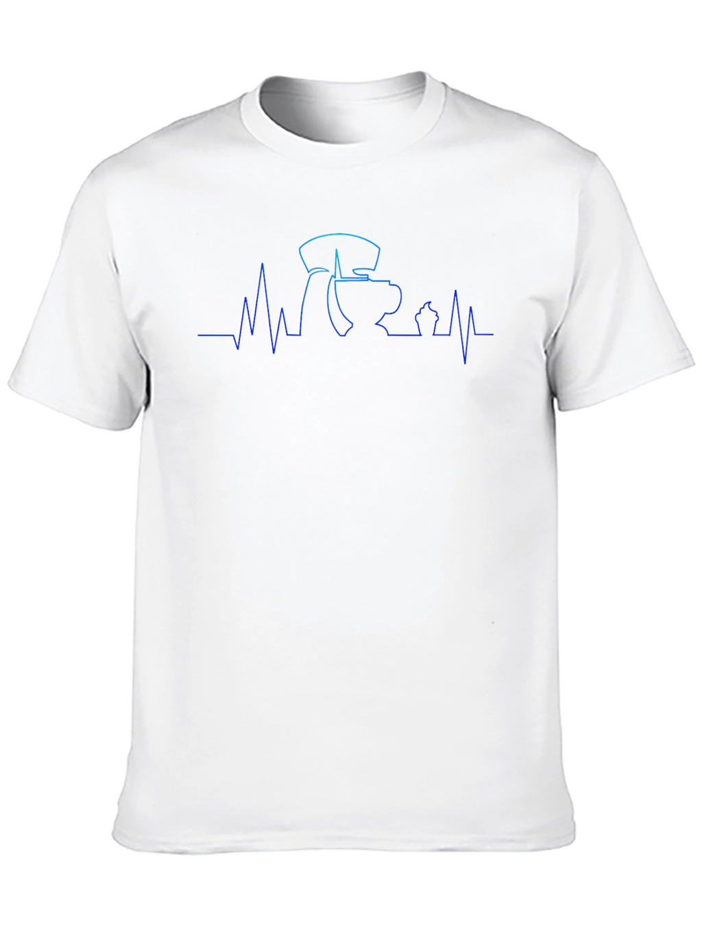 Coffee ECG T-Shirt - Caffeine Heartbeat Tee