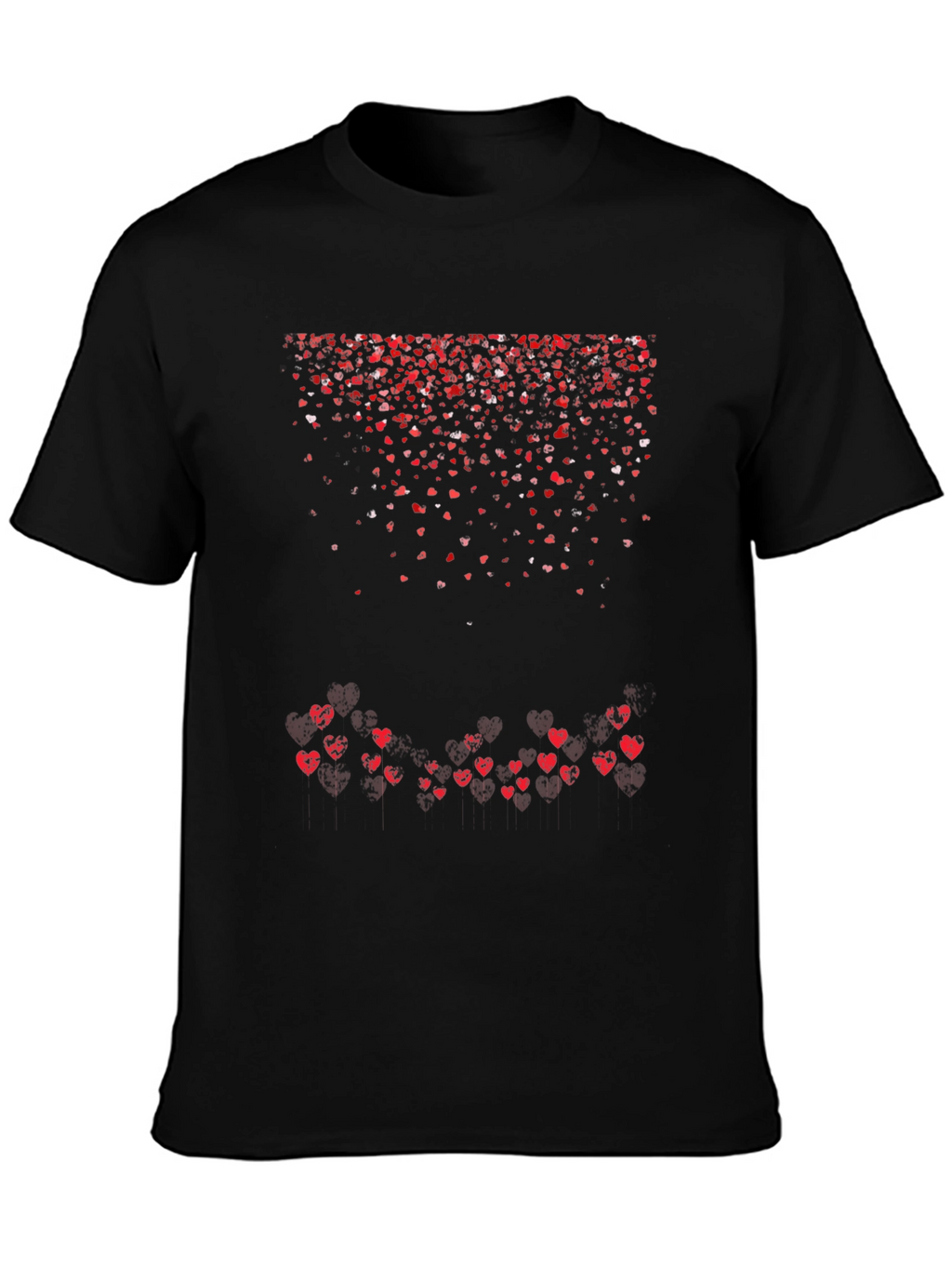 Heart Cascade Graphic Tee - Valentines Day Edition