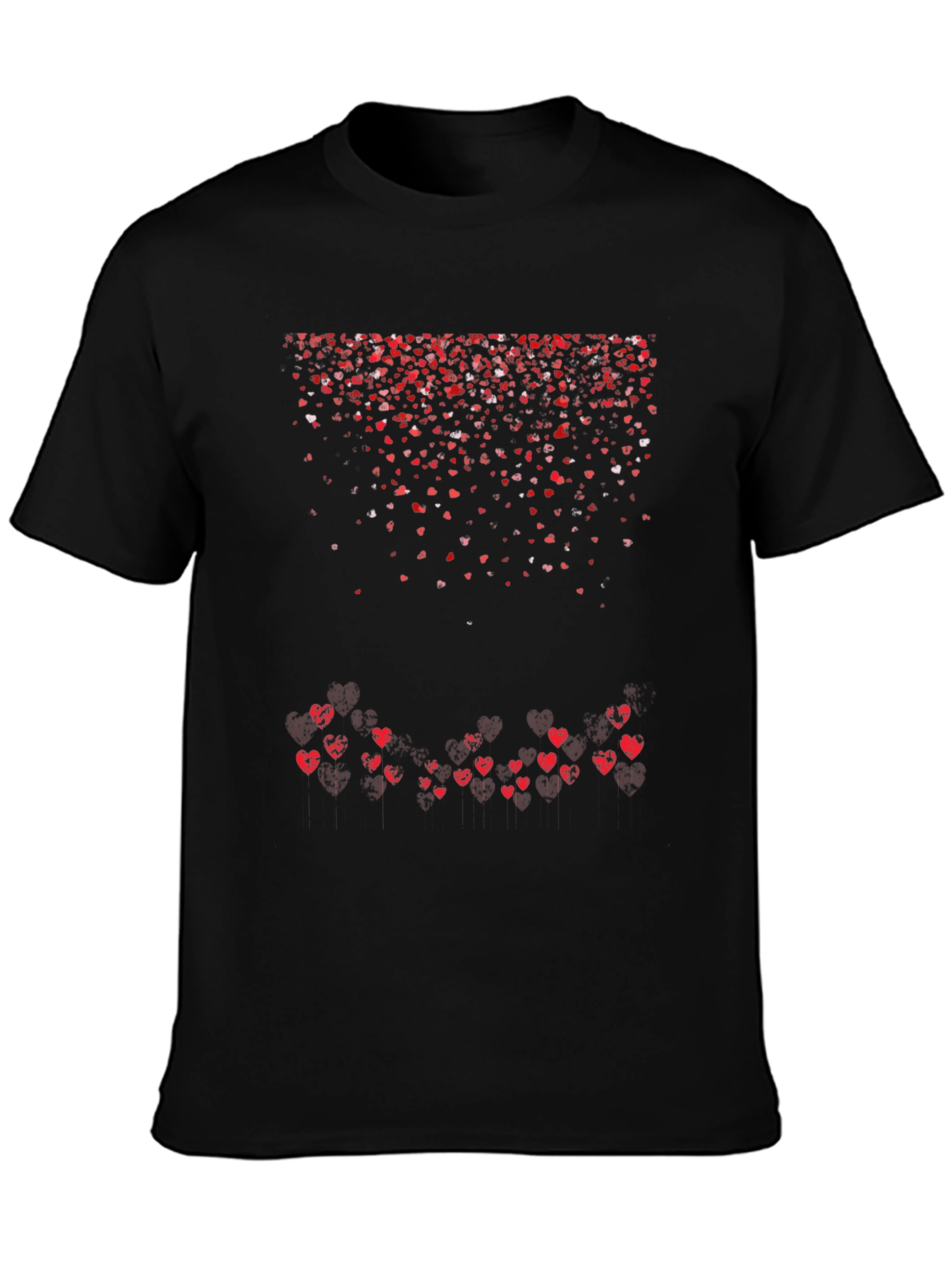 Heart Cascade Graphic Tee - Valentines Day Edition