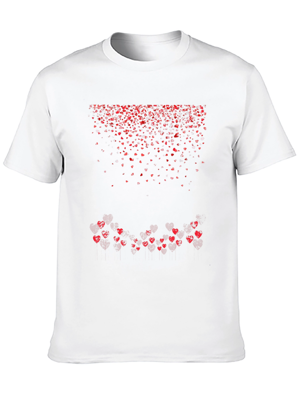 Heart Cascade Graphic Tee - Valentines Day Edition