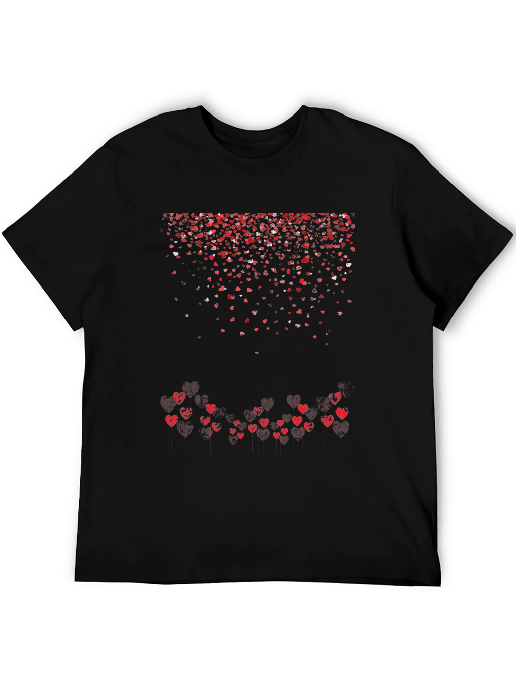 Heart Cascade Graphic Tee - Valentines Day Edition