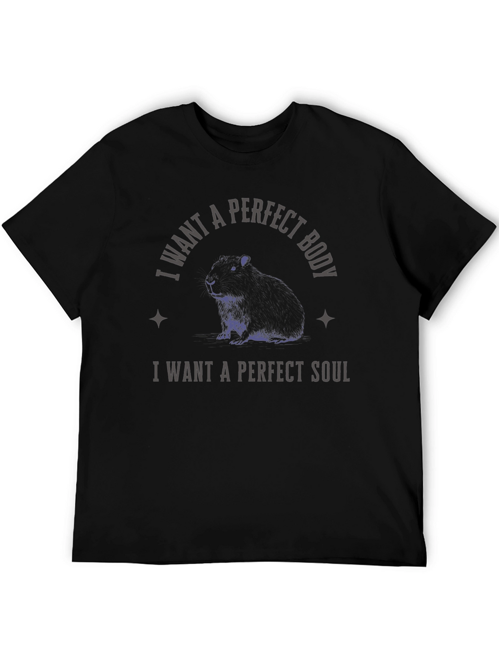 Perfect Body Guinea Pig Black Graphic Tee