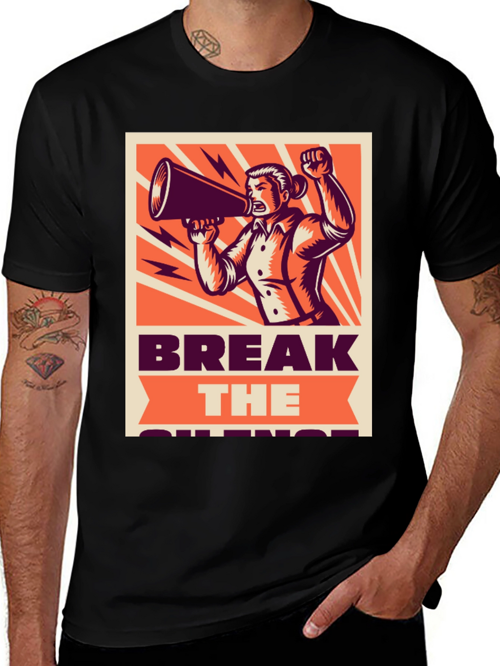 Break the Silence Graphic Tee - Activist Shirt