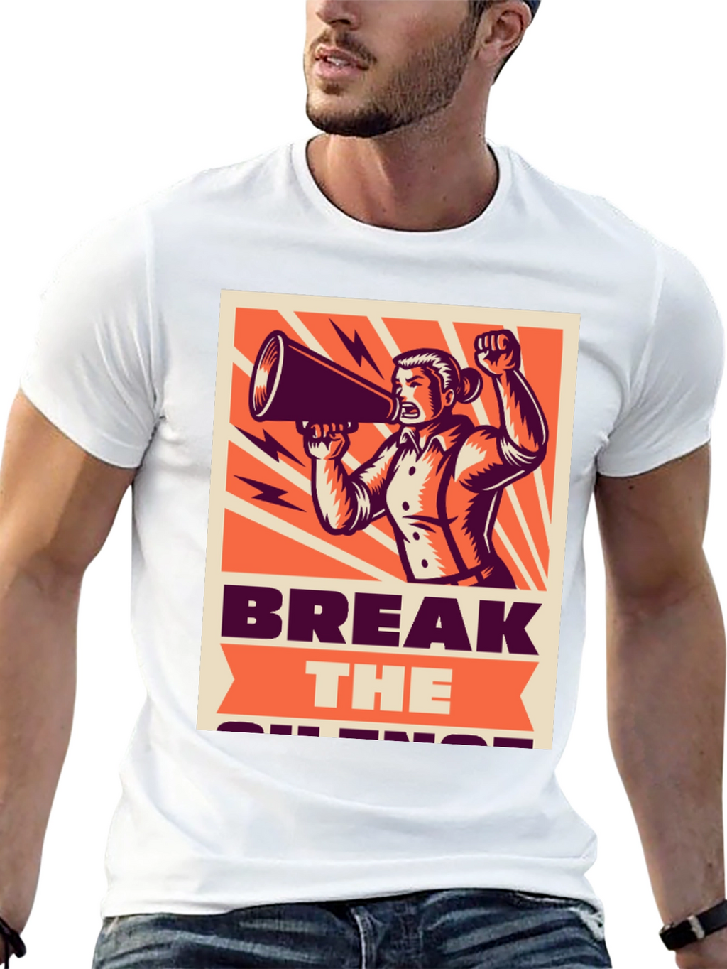Break the Silence Graphic Tee - Activist Shirt