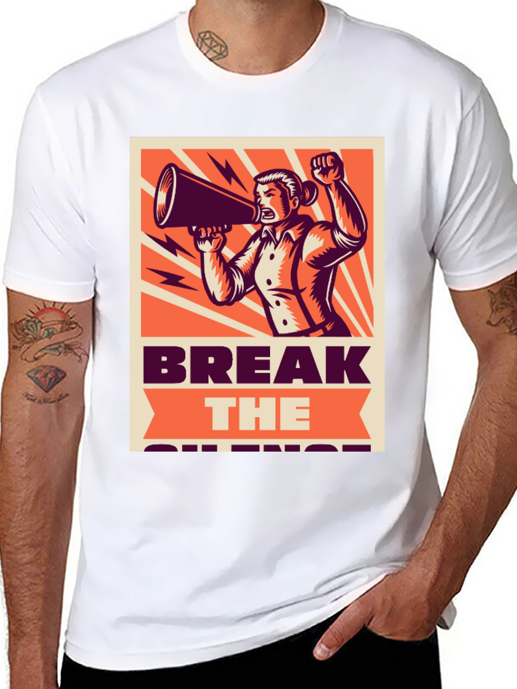 Break the Silence Graphic Tee - Activist Shirt