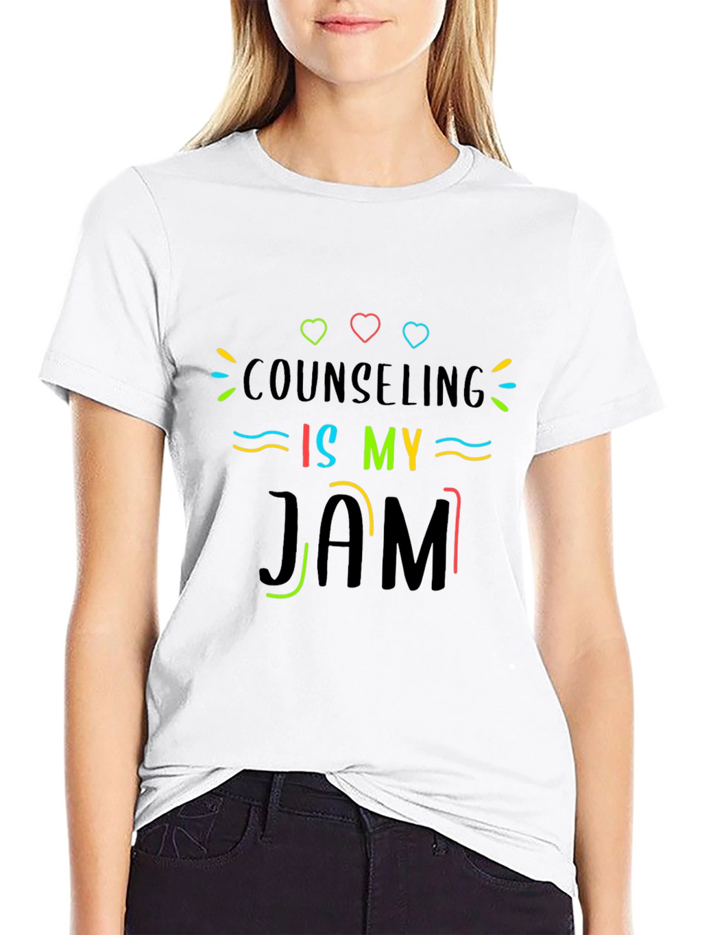 Counseling Is My Jam T-Shirt - Black Cotton Tee