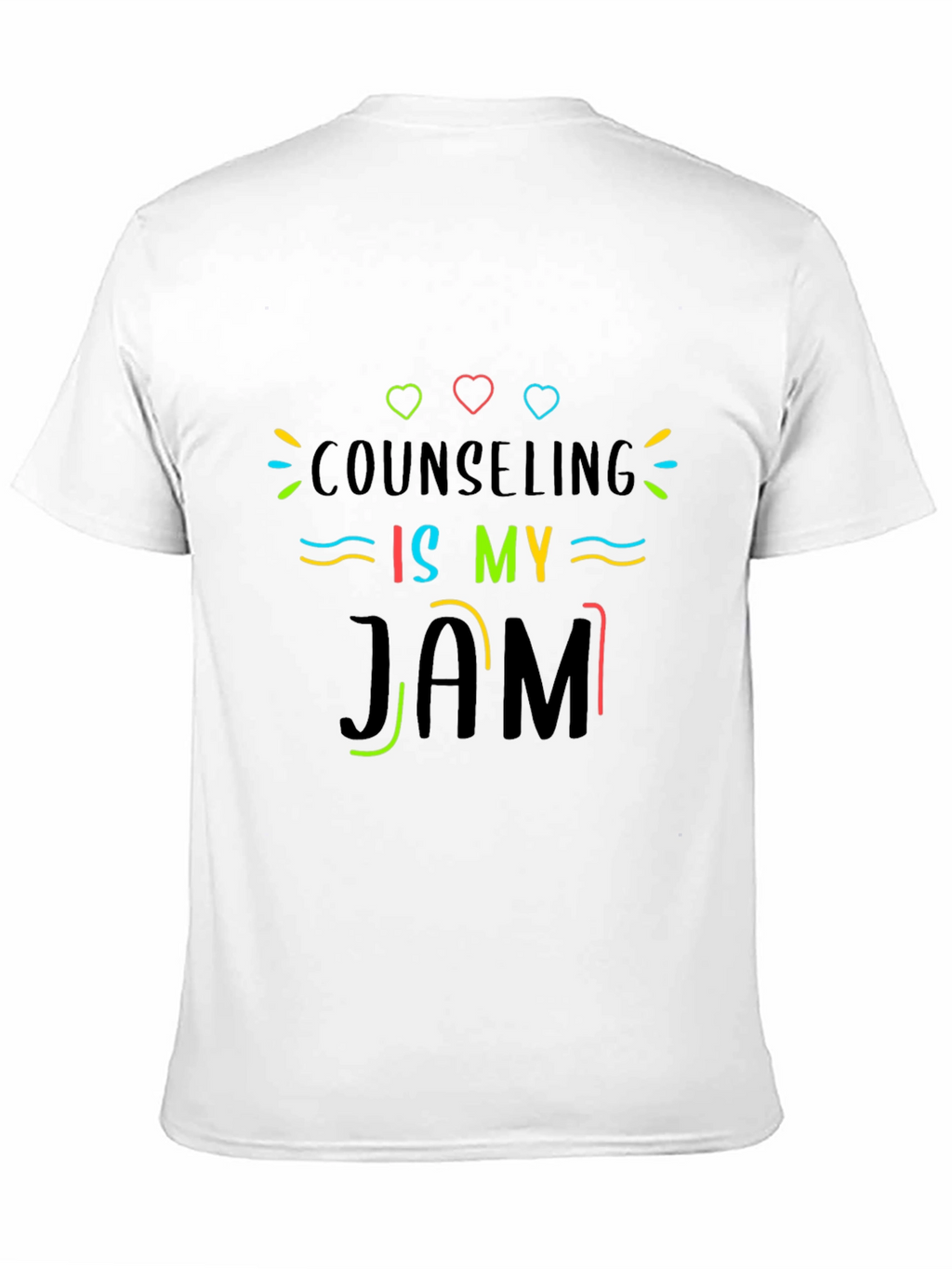 Counseling Is My Jam T-Shirt - Black Cotton Tee