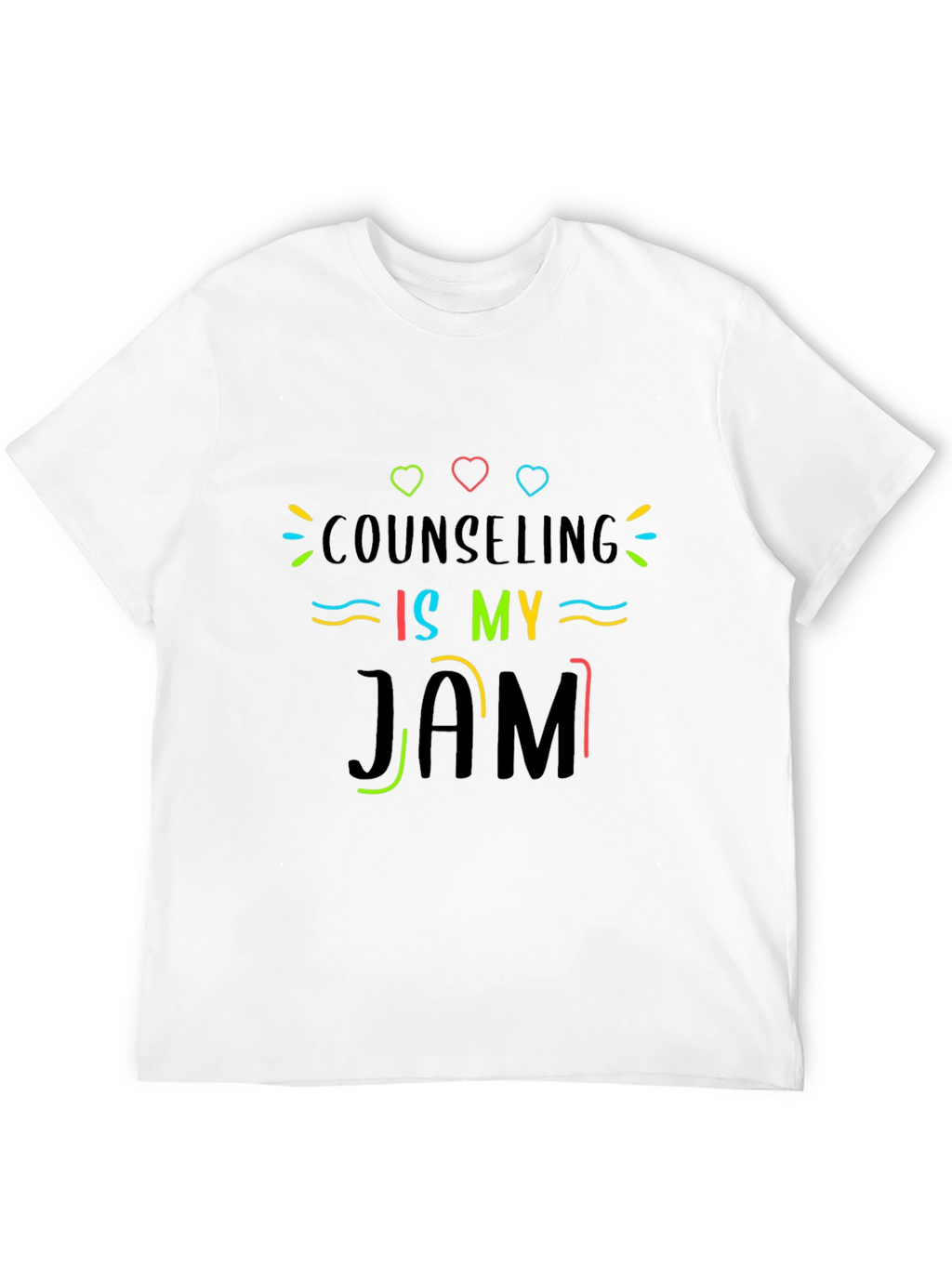 Counseling Is My Jam T-Shirt - Black Cotton Tee