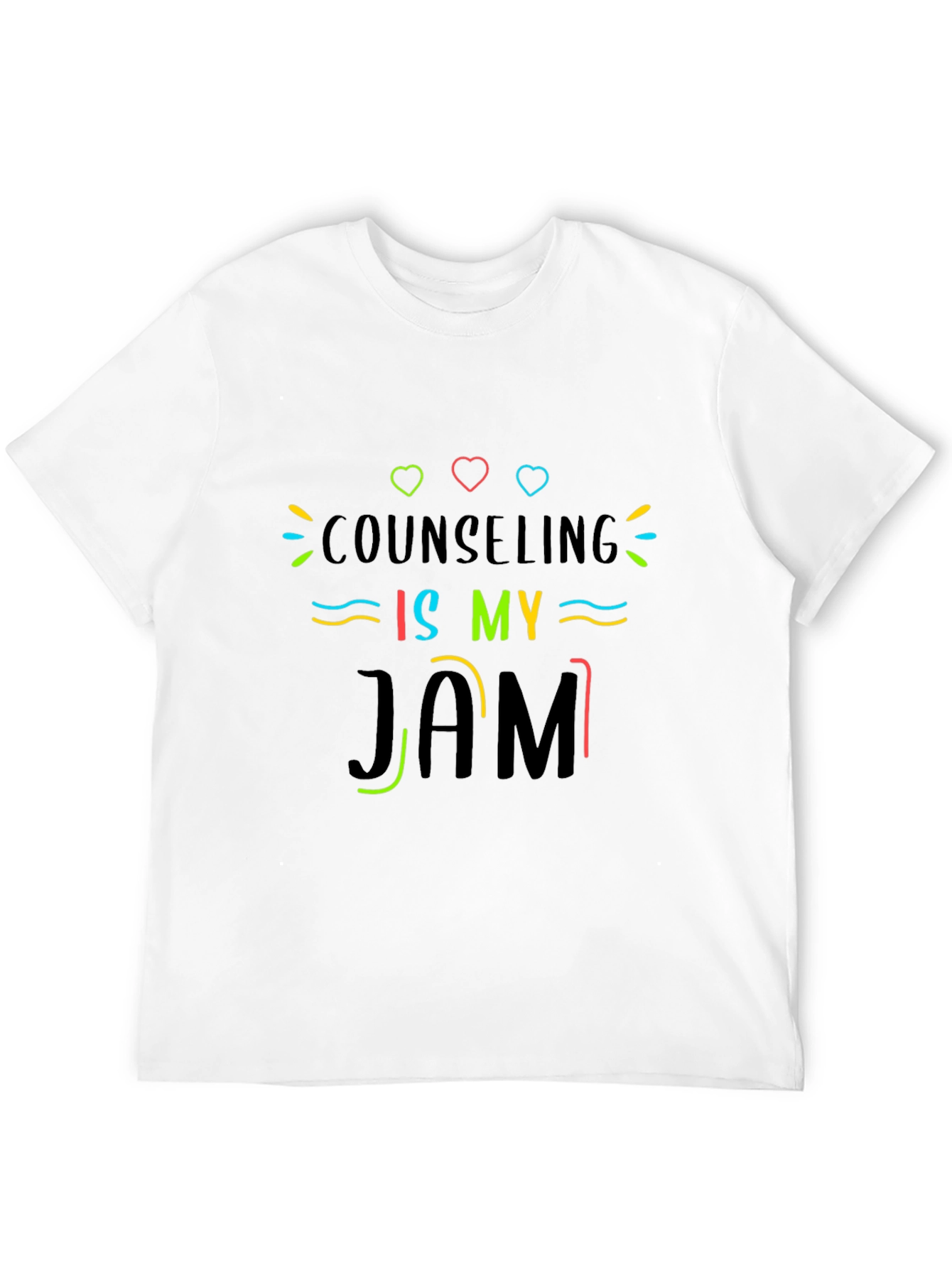 Counseling Is My Jam T-Shirt - Black Cotton Tee