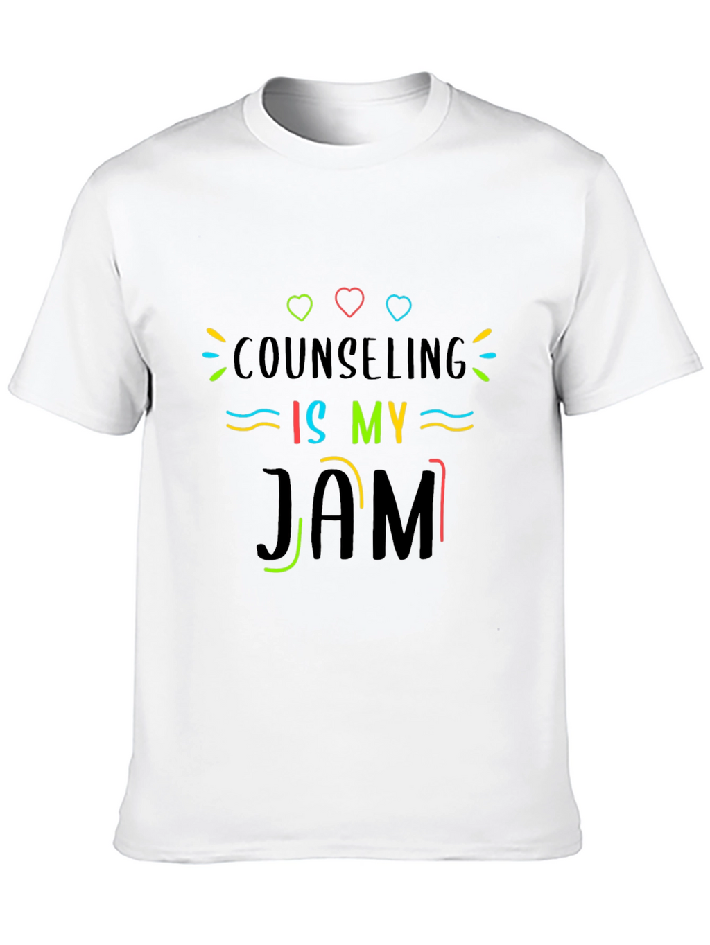 Counseling Is My Jam T-Shirt - Black Cotton Tee