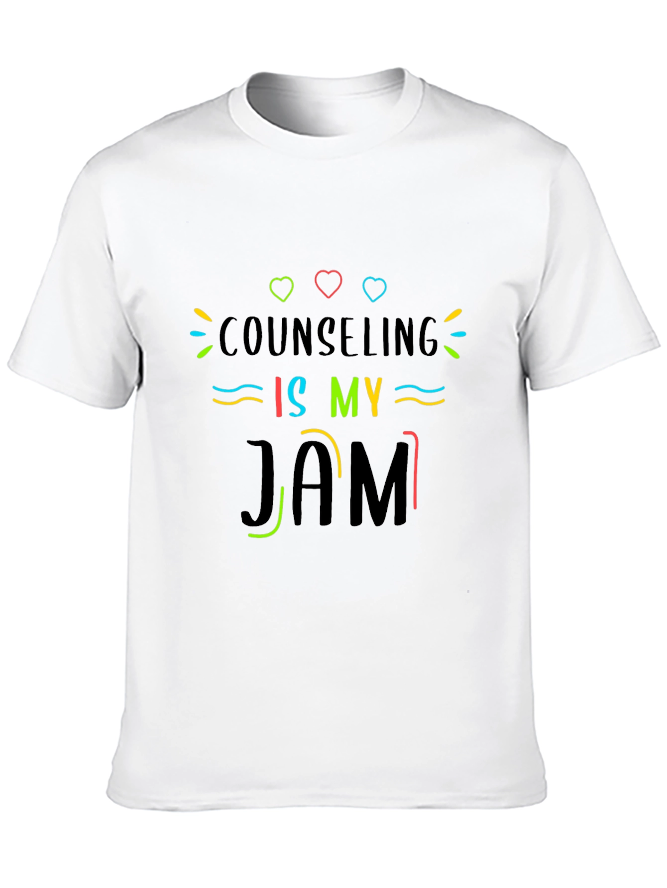 Counseling Is My Jam T-Shirt - Black Cotton Tee