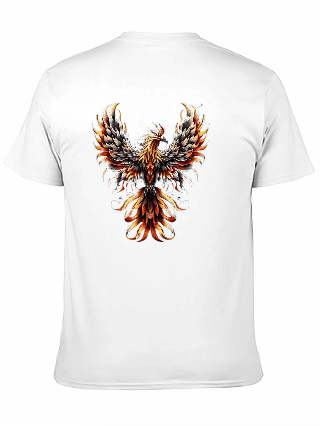 Phoenix Graphic Print Black T-Shirt