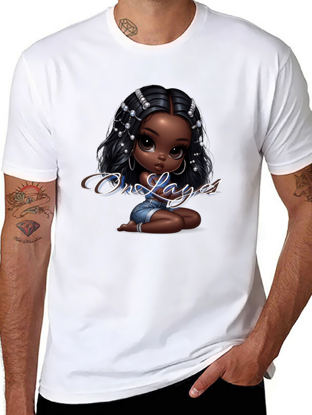 Stylish Graphic T-Shirt - On Layes1 Design