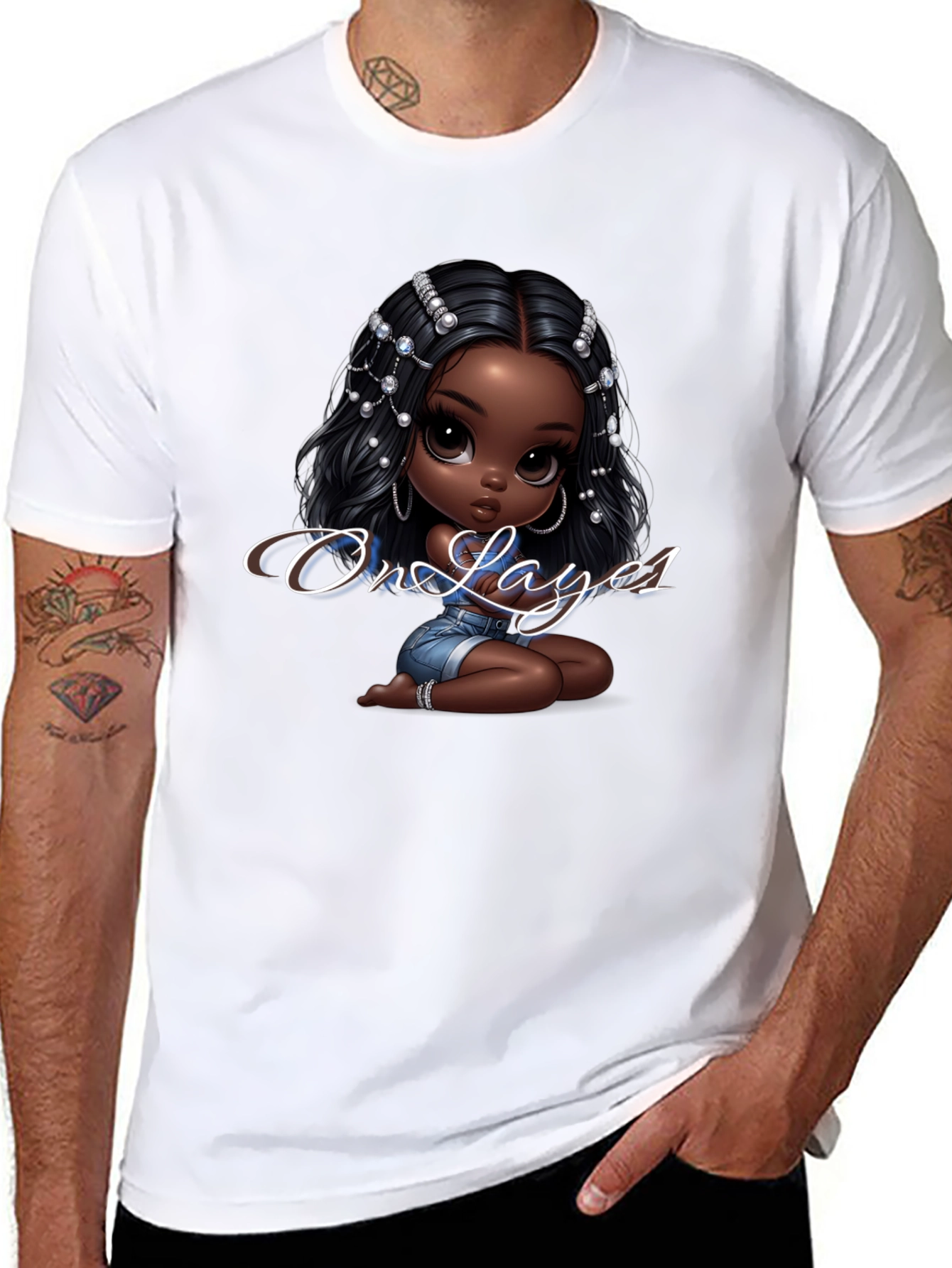 Stylish Graphic T-Shirt - On Layes1 Design