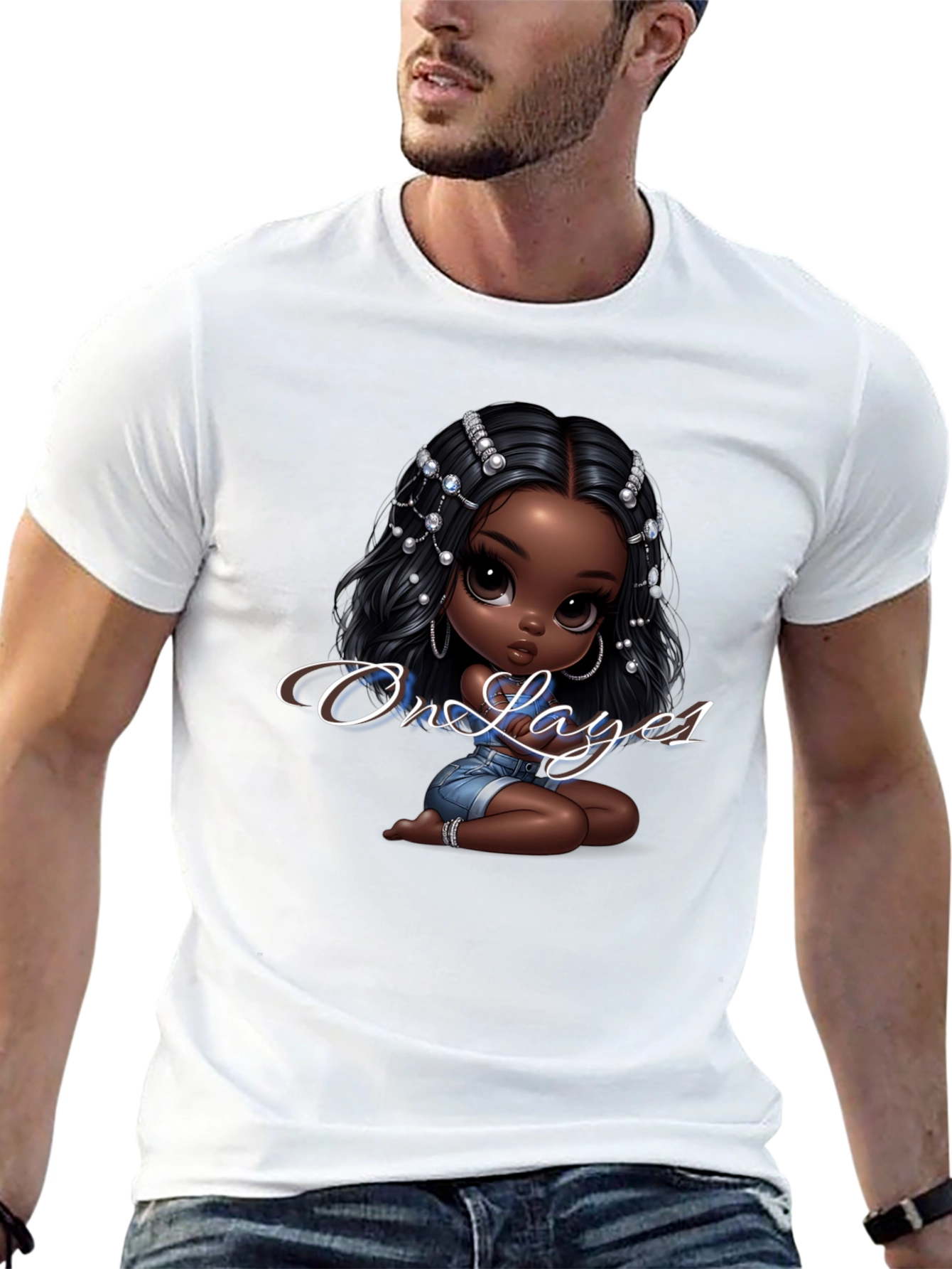 Stylish Graphic T-Shirt - On Layes1 Design