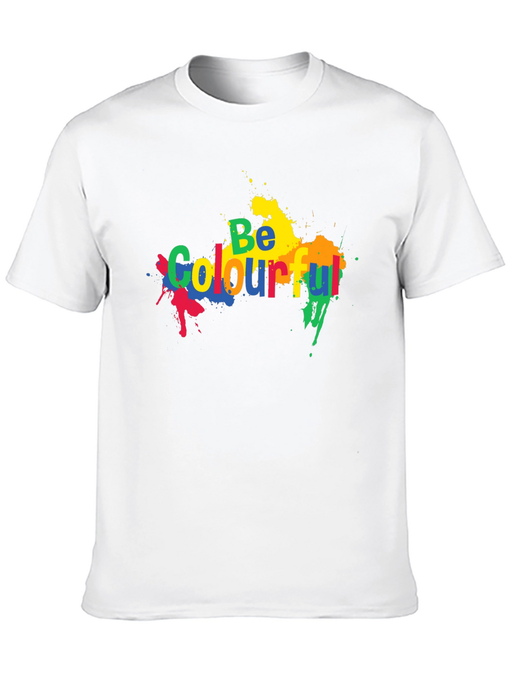 Be Colourful Black Graphic T-Shirt