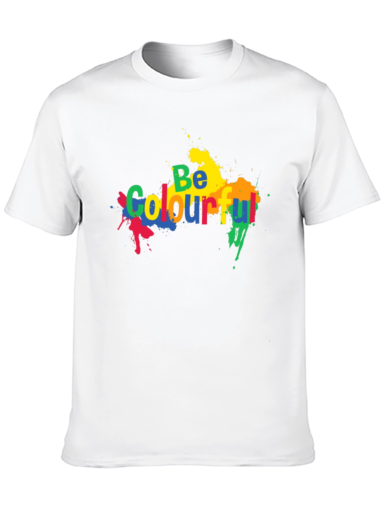 Be Colourful Black Graphic T-Shirt