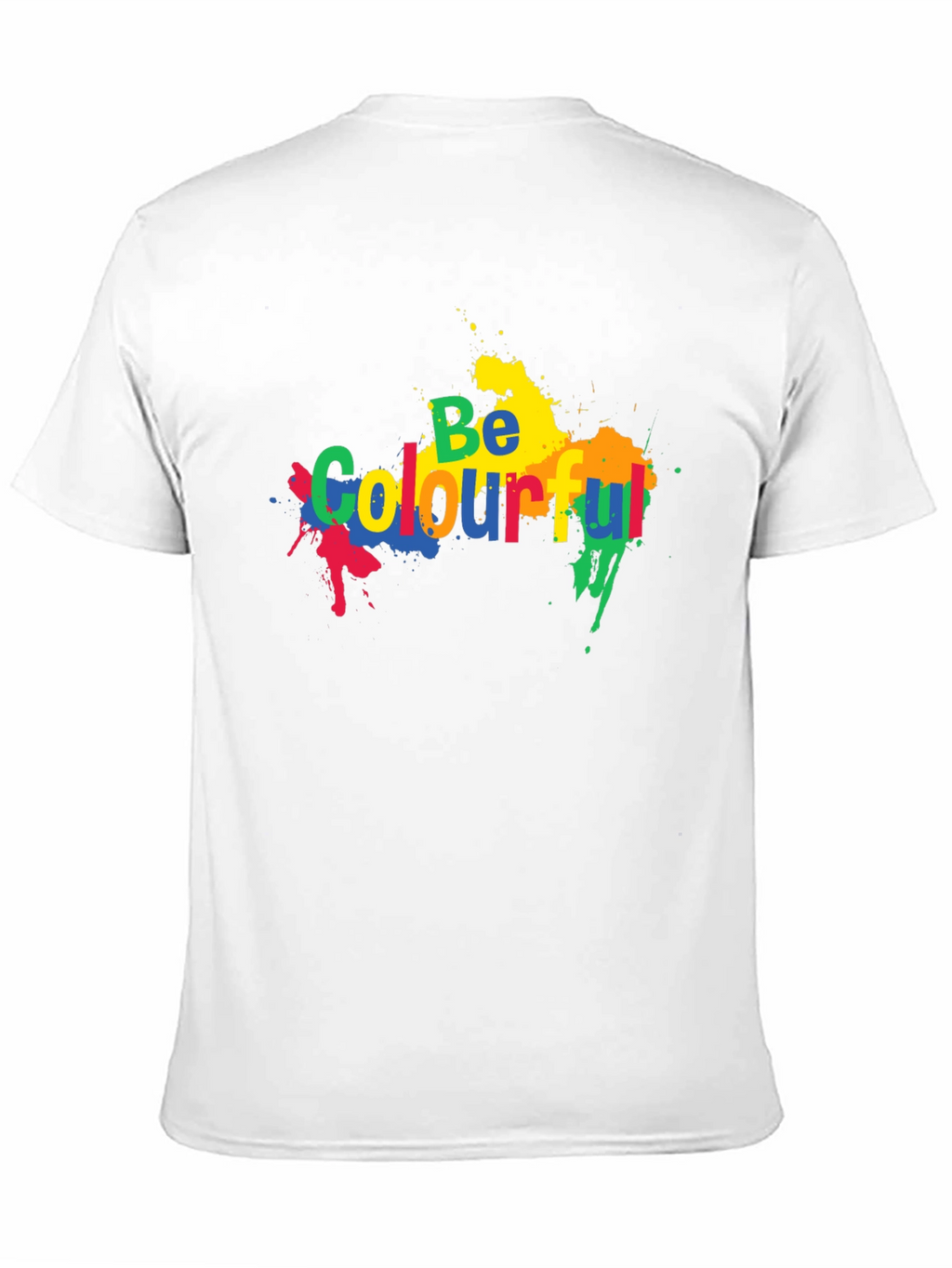 Be Colourful Black Graphic T-Shirt