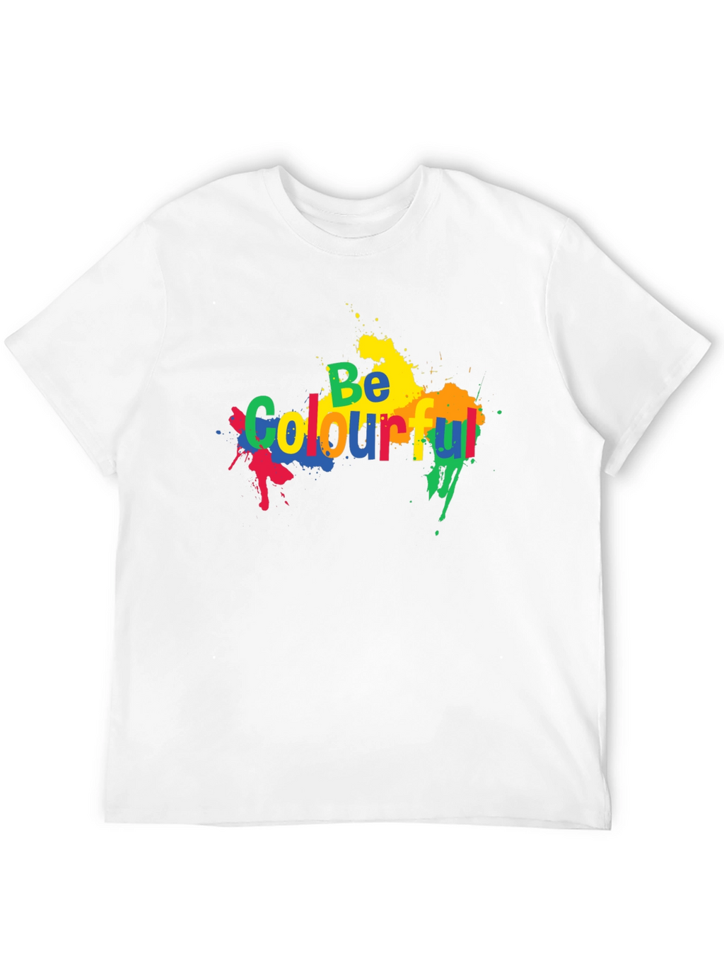 Be Colourful Black Graphic T-Shirt