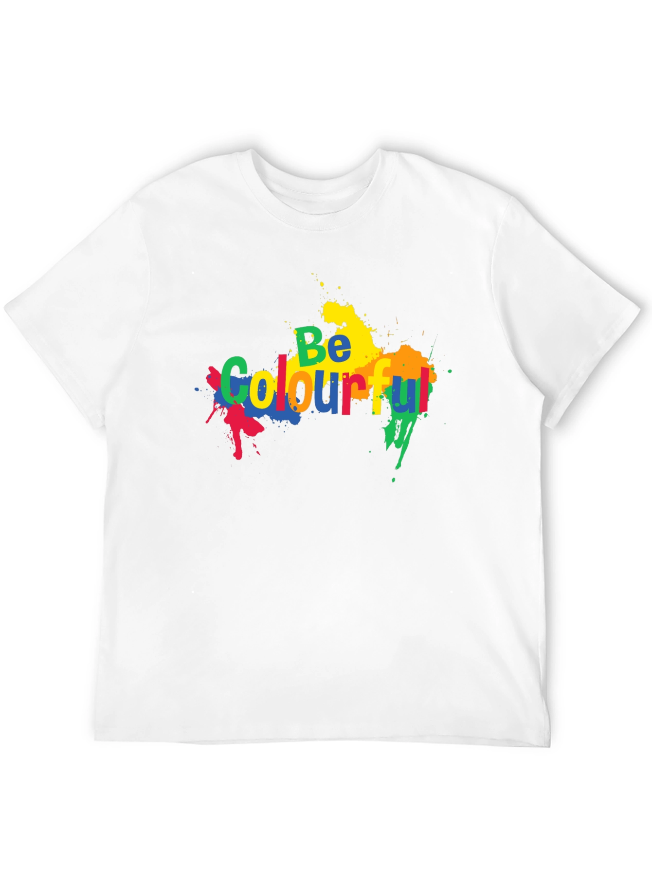 Be Colourful Black Graphic T-Shirt