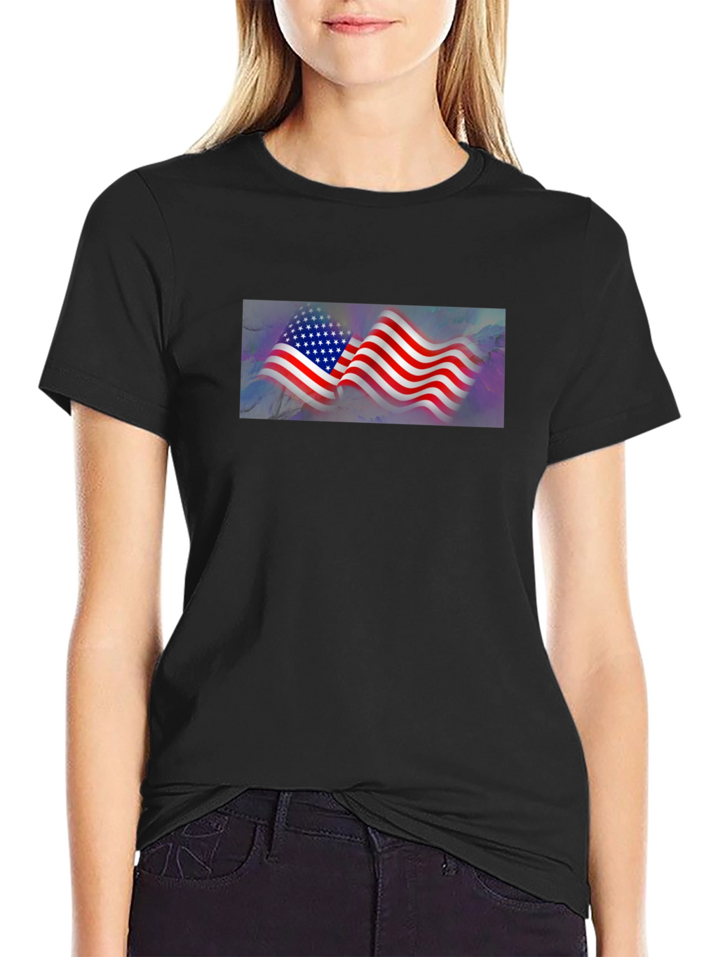 American Flag Graphic T-Shirt
