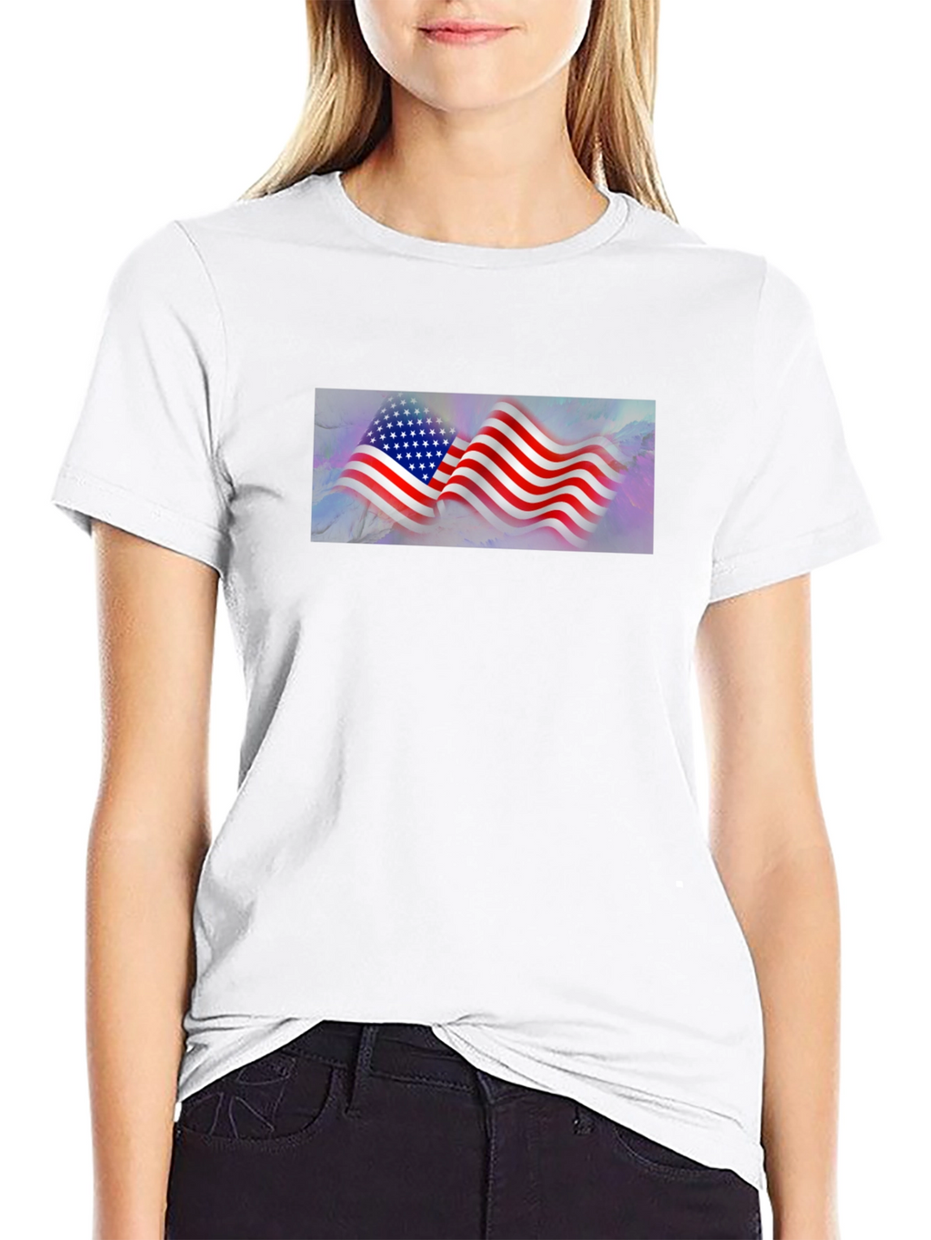 American Flag Graphic T-Shirt