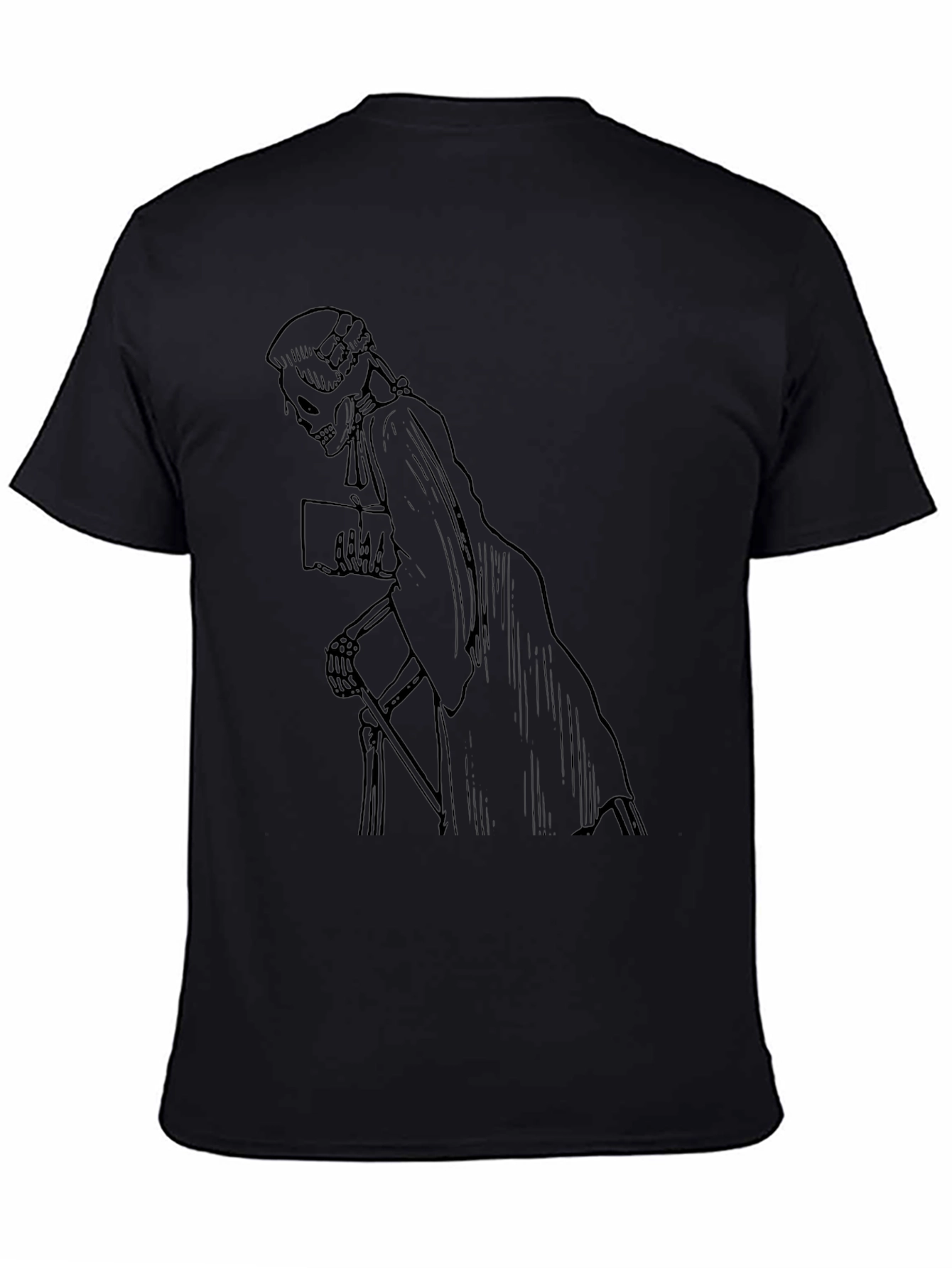 Grim Reaper Lawyer Black Graphic Tee