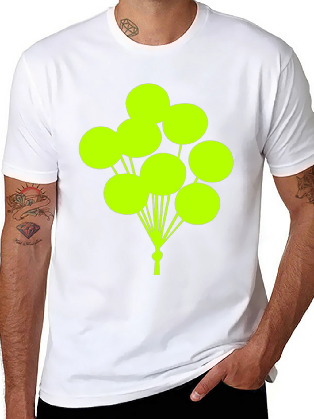 Balloon Graphic Tee - Fun & Stylish Black T-Shirt