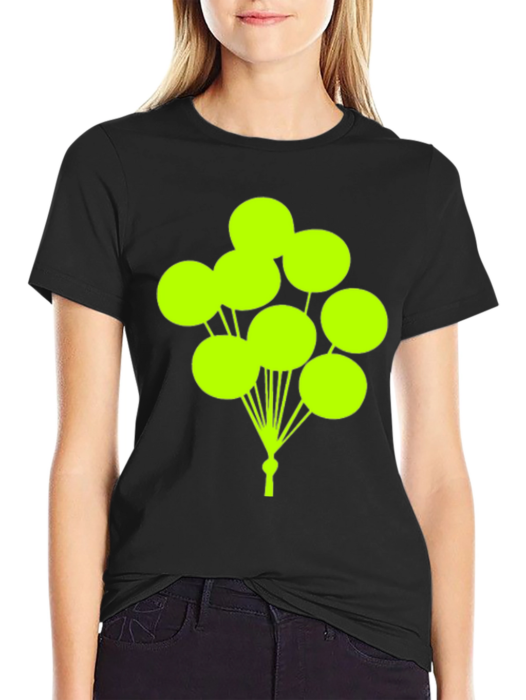 Balloon Graphic Tee - Fun & Stylish Black T-Shirt
