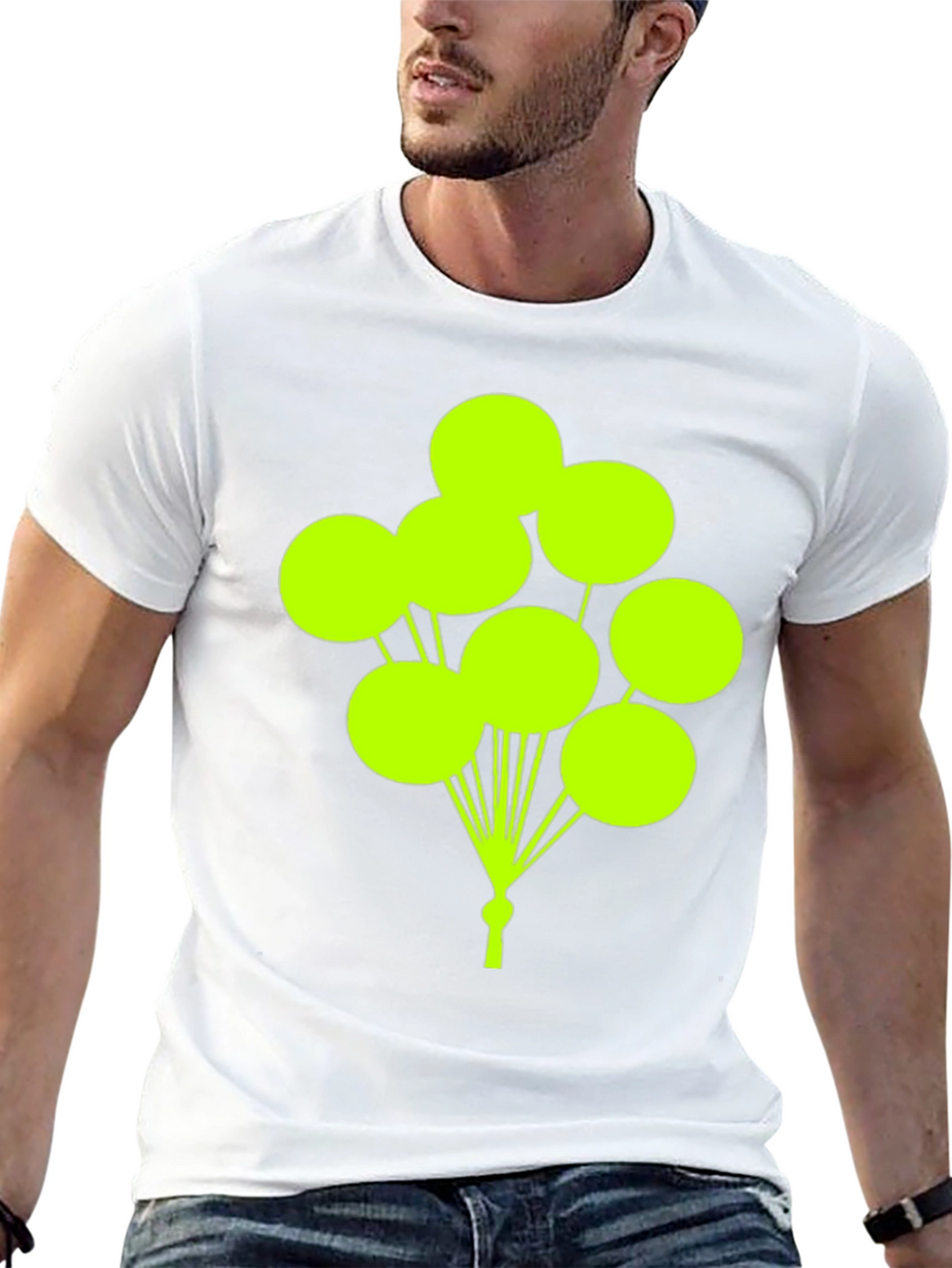 Balloon Graphic Tee - Fun & Stylish Black T-Shirt
