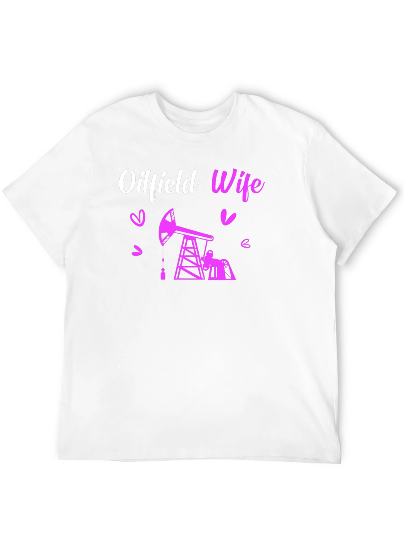 Oilfield Wife Graphic T-Shirt - Black Crew Neck