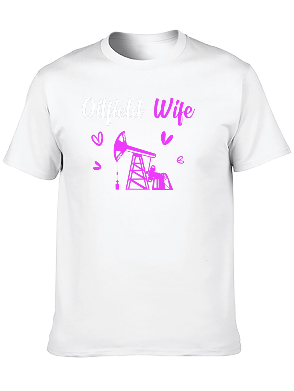 Oilfield Wife Graphic T-Shirt - Black Crew Neck