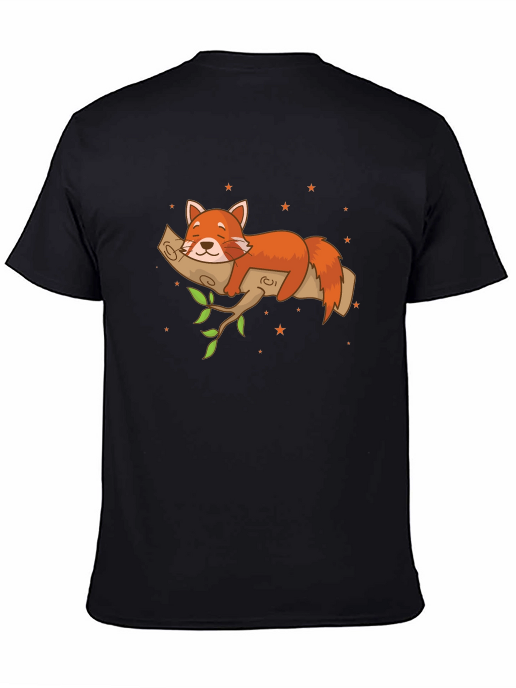Red Panda on Branch T-Shirt - Relaxed Fit