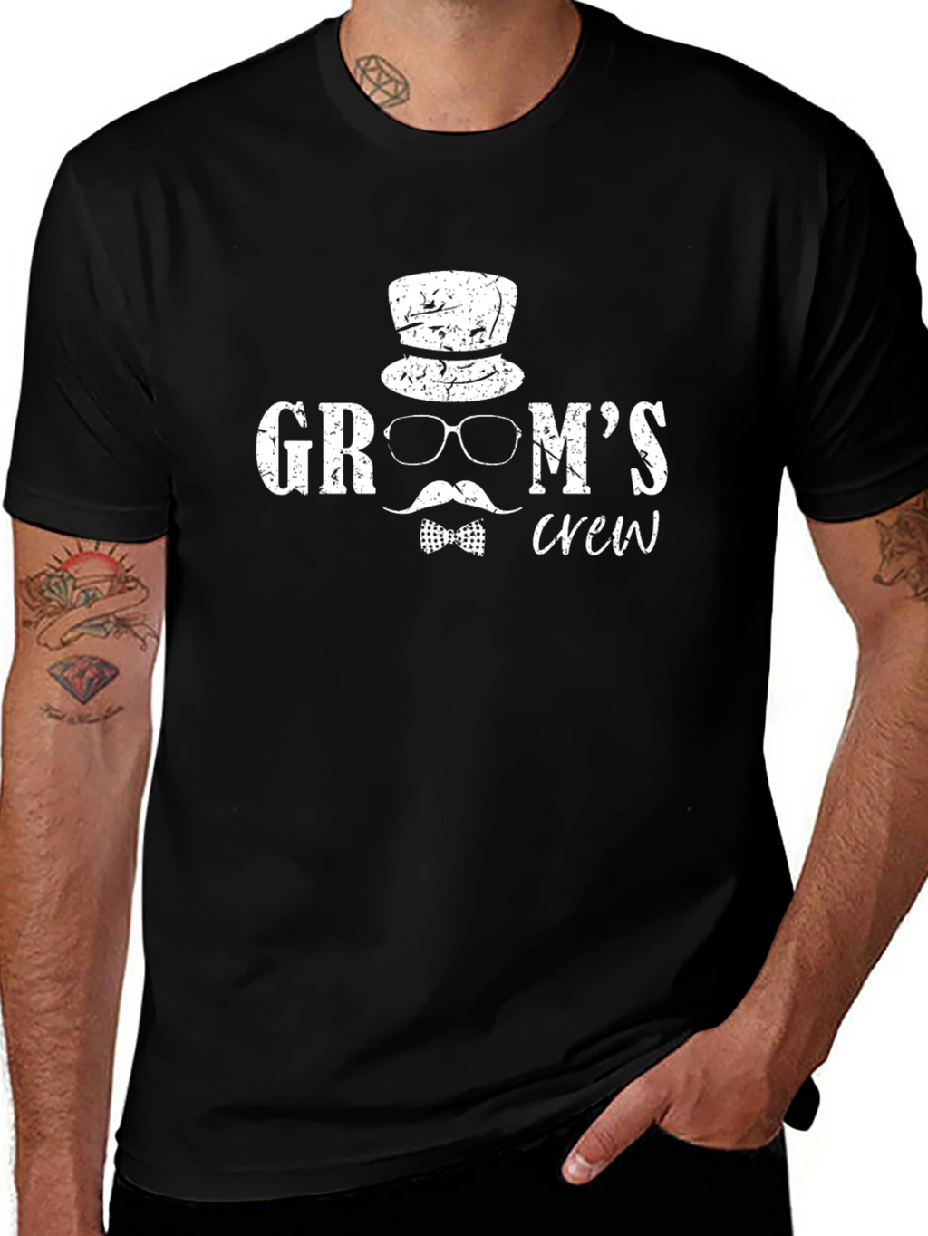 Grooms Crew Graphic T-Shirt