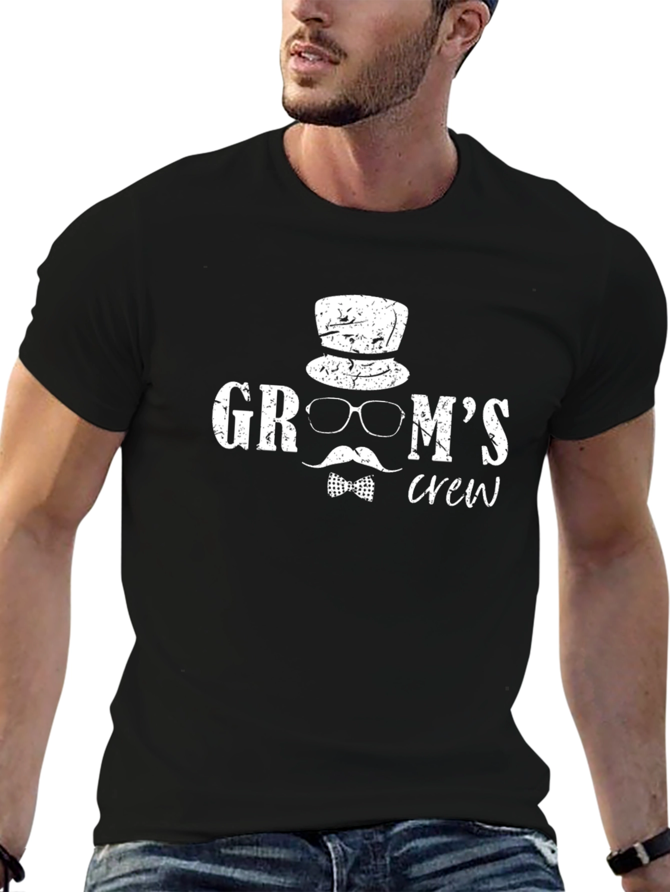 Grooms Crew Graphic T-Shirt