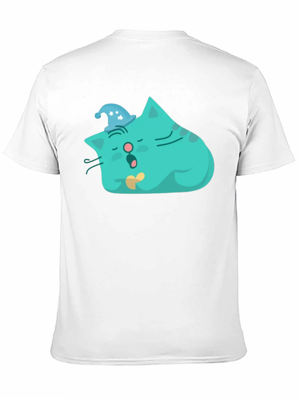 Sleeping Cat Graphic Tee - Black