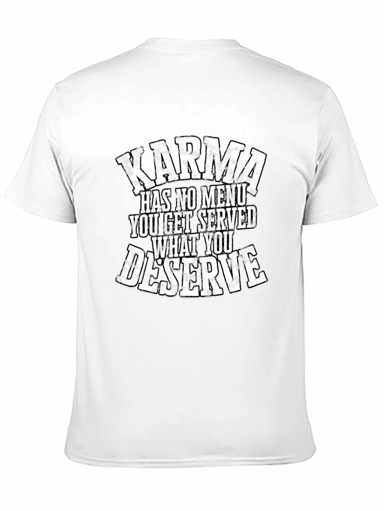 Karma Quote Graphic Tee - Black