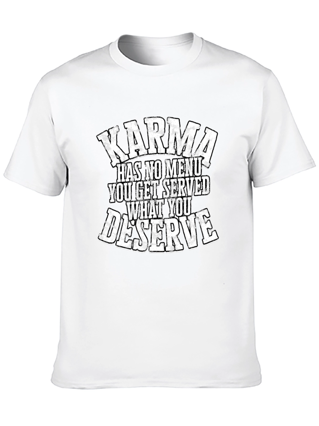 Karma Quote Graphic Tee - Black
